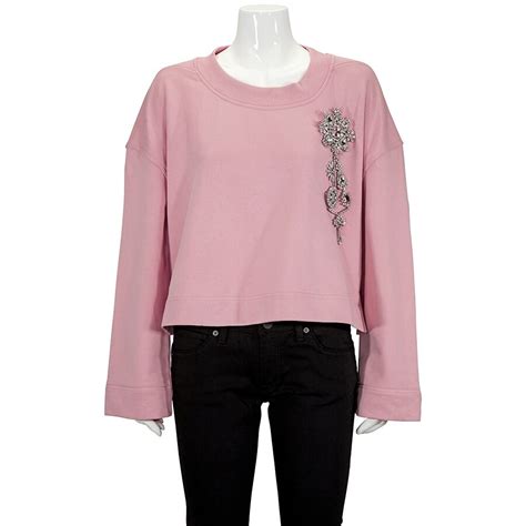 burberry rhinestone pin sweatshirt|Burberry hoodie saks.